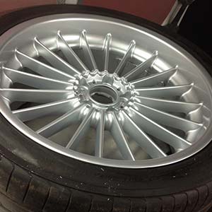 Alloy wheel repair & refurbishment service - after